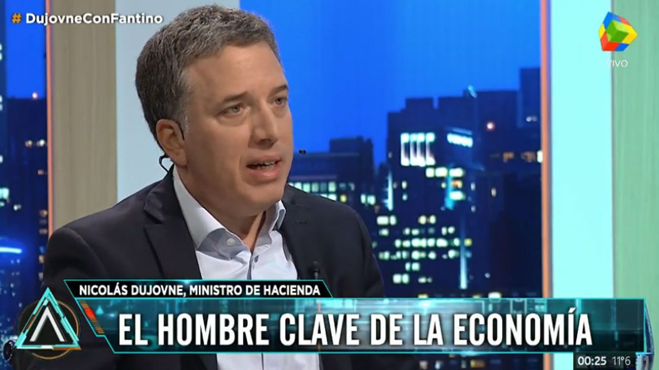 Las frases que dejó Nicolas Dujovne en el programa de Fantino