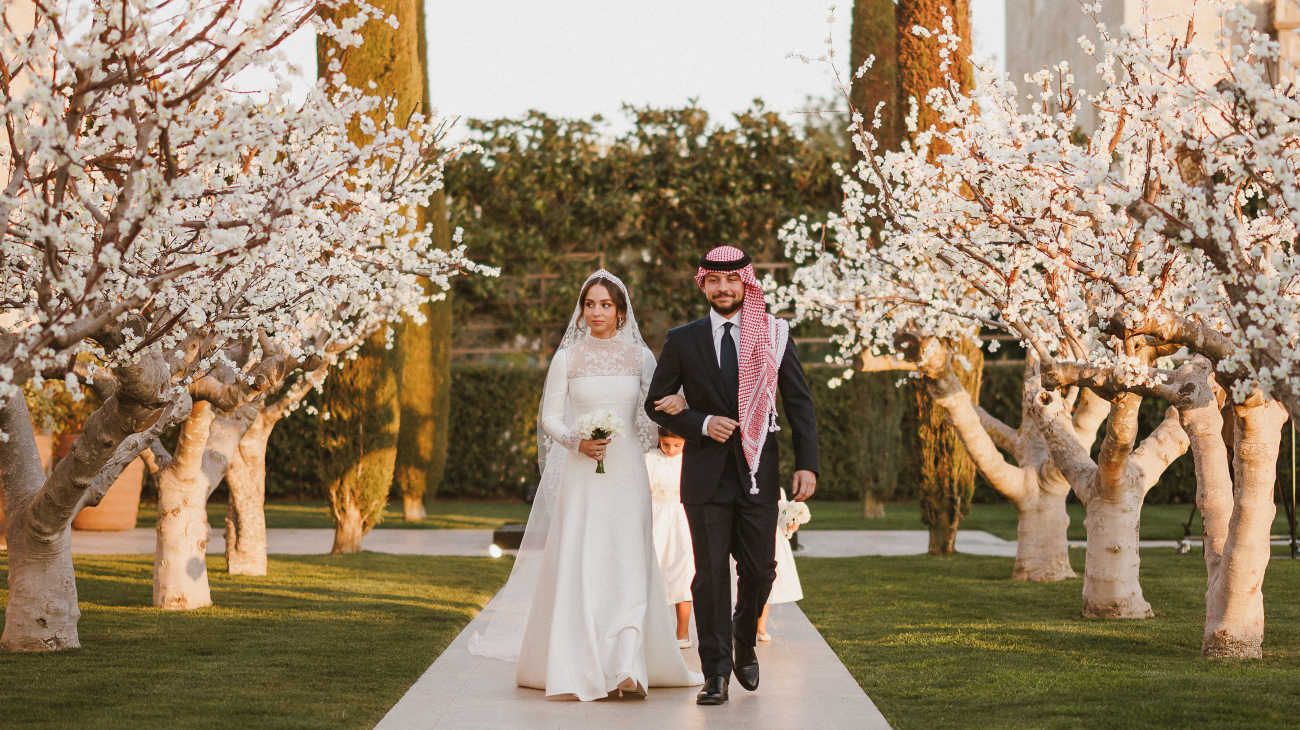 Los detalles de la boda de la hija de Rania de Jordania con un millonario venezolano
