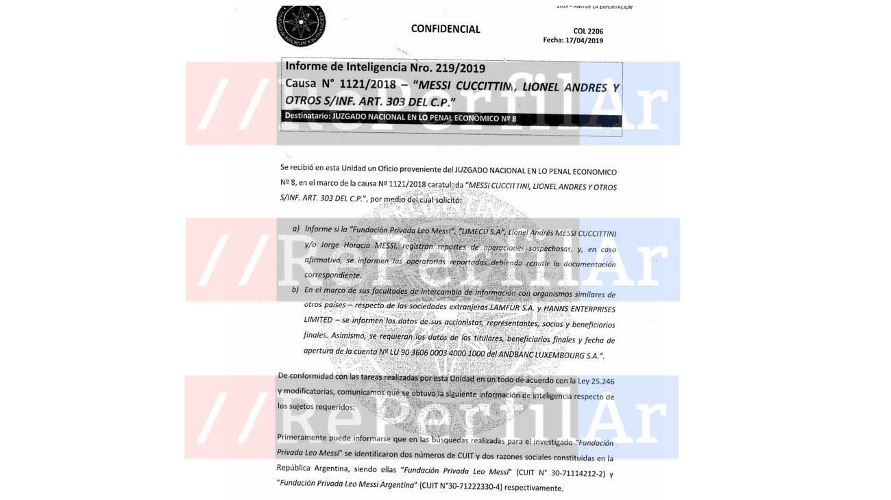 El documento confidencial que complica a Lionel Messi