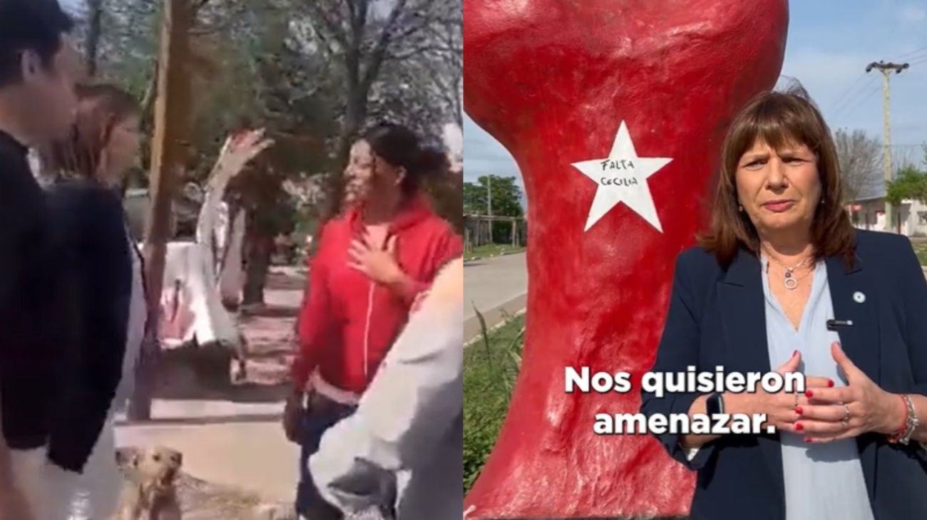 Patricia Bullrich fue al barrio Emerenciano en Chaco y la recibieron con un "mándese a mudar"