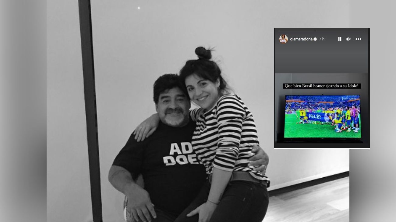 Gianinna Maradona explotó contra la Selección: "¡Qué bien Brasil homenajeando a su ídolo!"