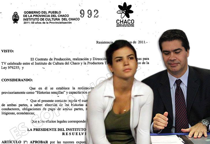 El contrato "confidencial" que firmó Agustina Cherri con Capitanich