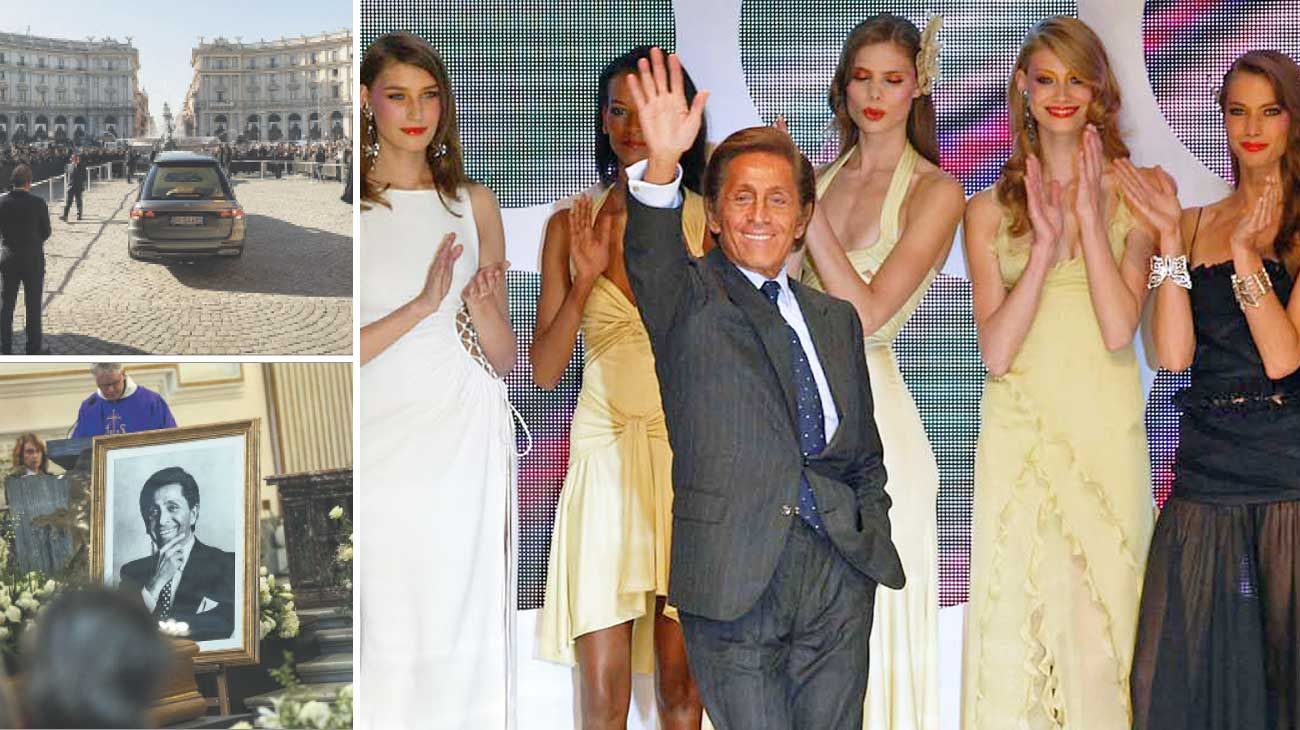 Roma dijo adiós a Valentino, el último de los diseñadores de una era de puro glamour