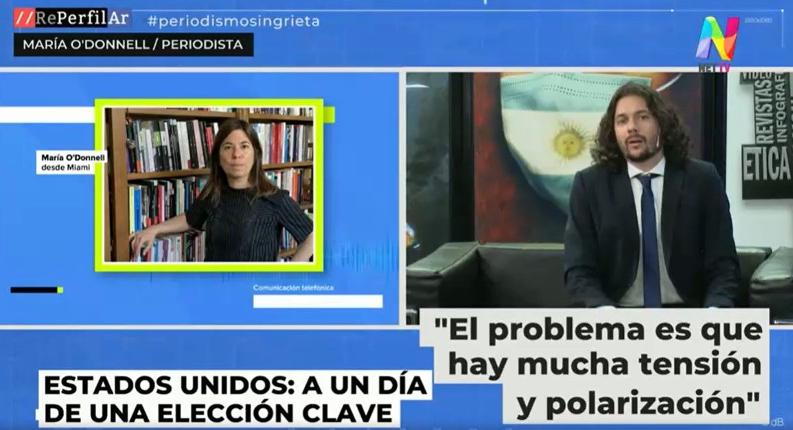 María O'Donnell: "Puede pasar que Trump no reconozca los resultados"