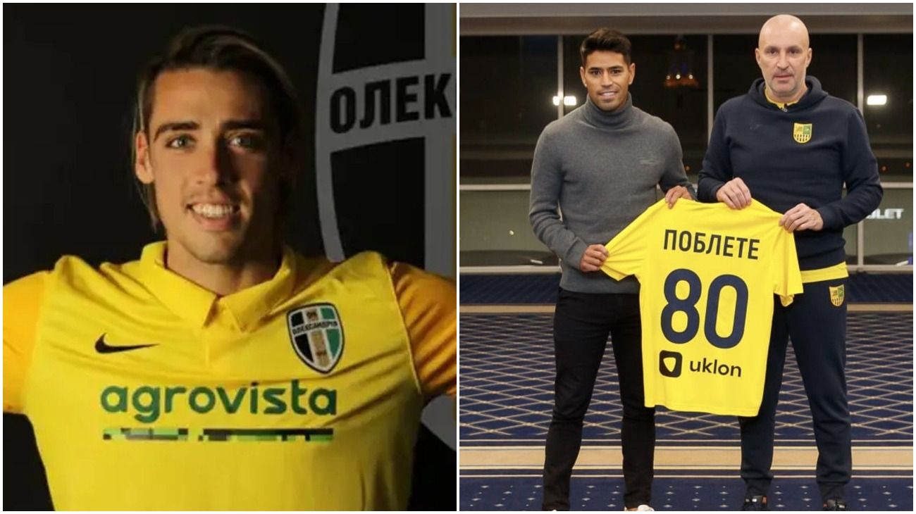 Claudio Spinelli y Gerónimo Poblete escaparon de Ucrania y retornaron al fútbol argentino