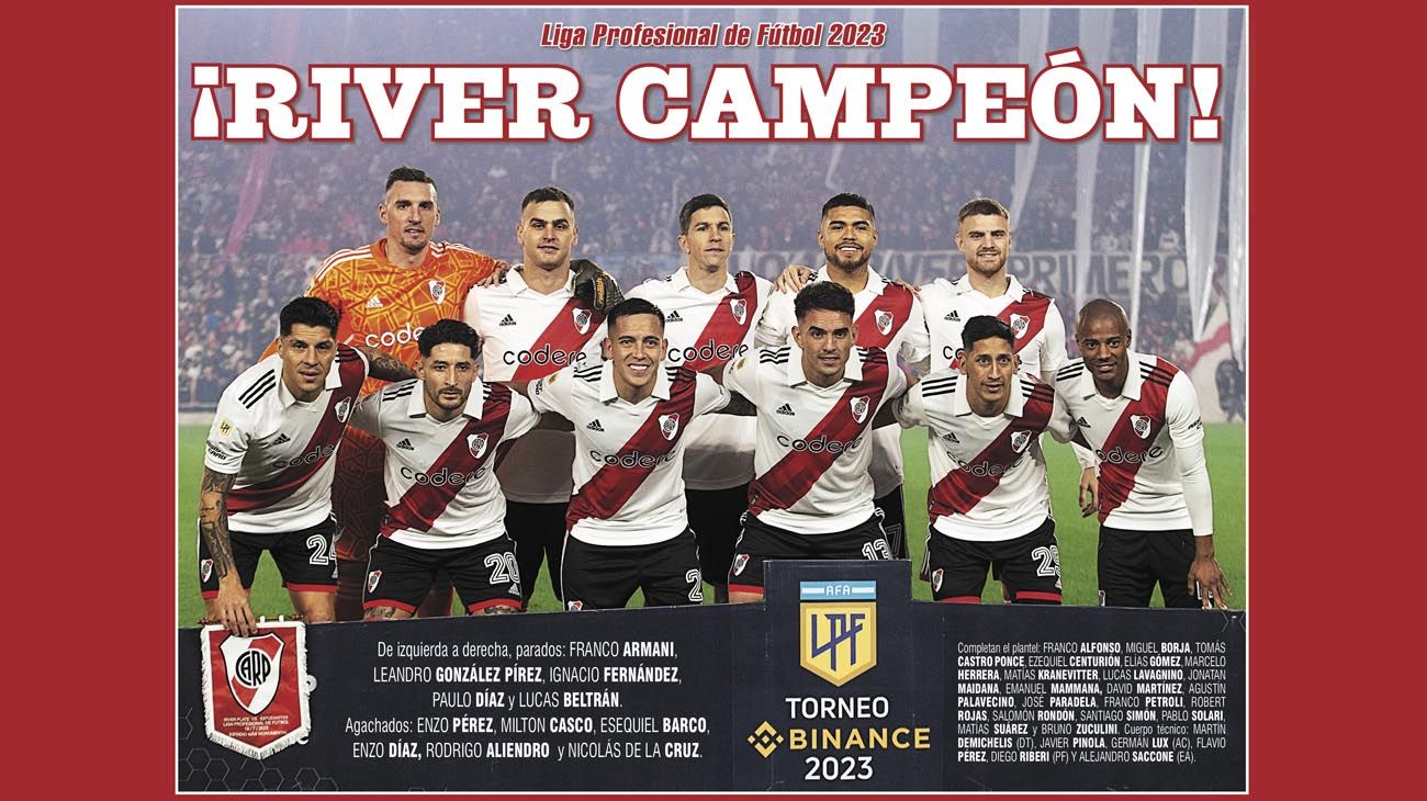 Ya salió el reviposter "River siempre campeón"