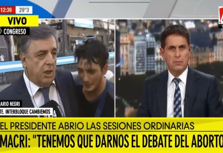 Video | Mario Negri vivió un incómodo momento durante una entrevista