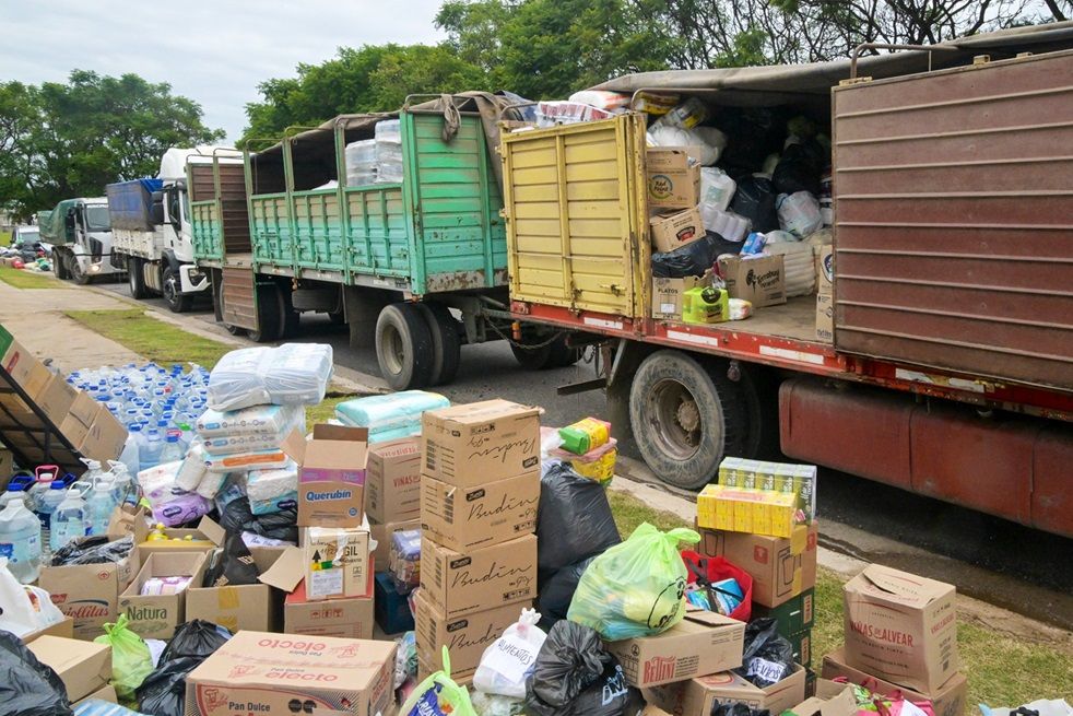 Córdoba envió más de 60 mil kilos de donaciones a Bahía Blanca tras el temporal