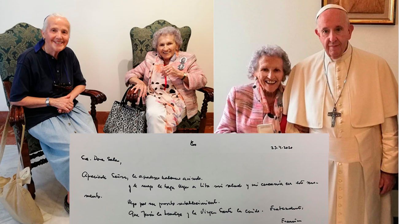 Cálido mensaje del Papa Francisco a Lita Boitano
