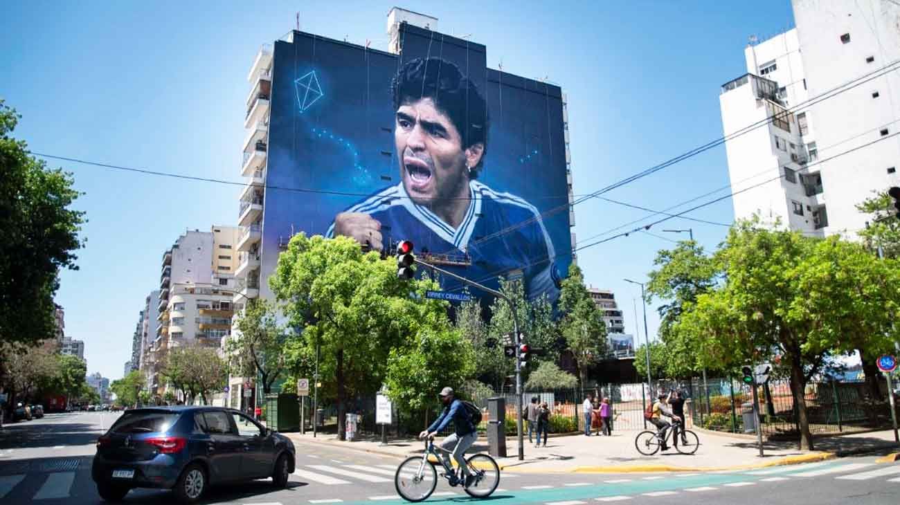Maradona y los murales más grandes del mundo