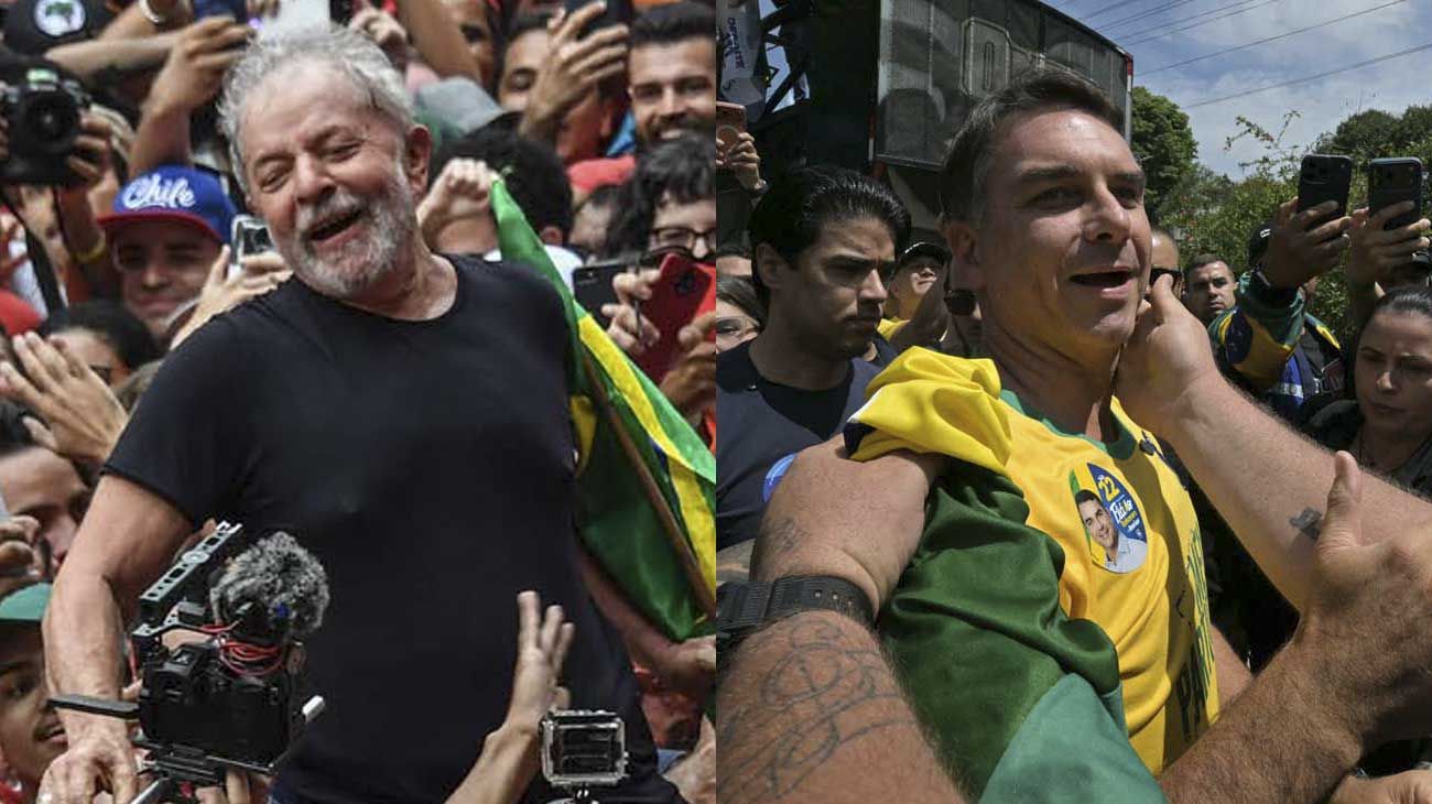 Los brasileños eligen entre Lula da Silva y Flávio Bolsonaro, divididos en rígidos bloques ideológicos