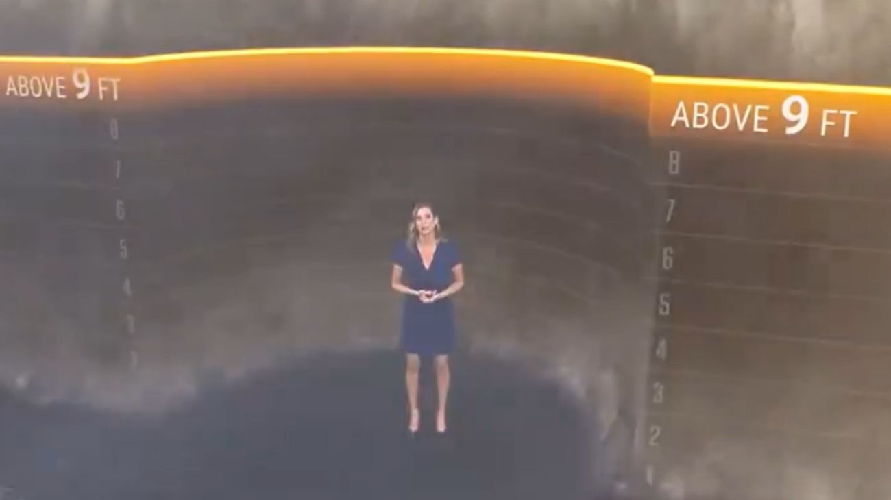 Las impactantes animaciones que alertan sobre el poder destructivo del huracán Milton