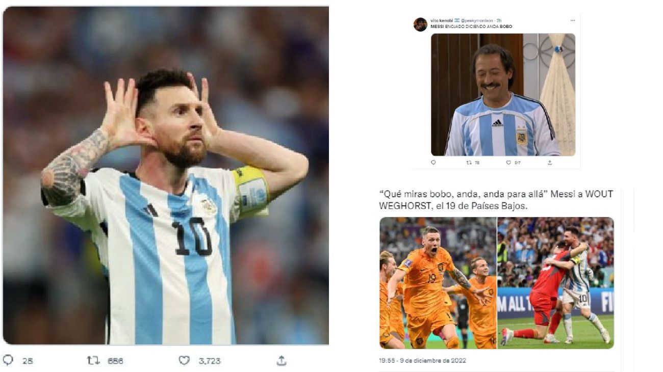 La lluvia de memes que disparó el "Qué mirás, bobo" de Messi tras la victoria sobre Países Bajos