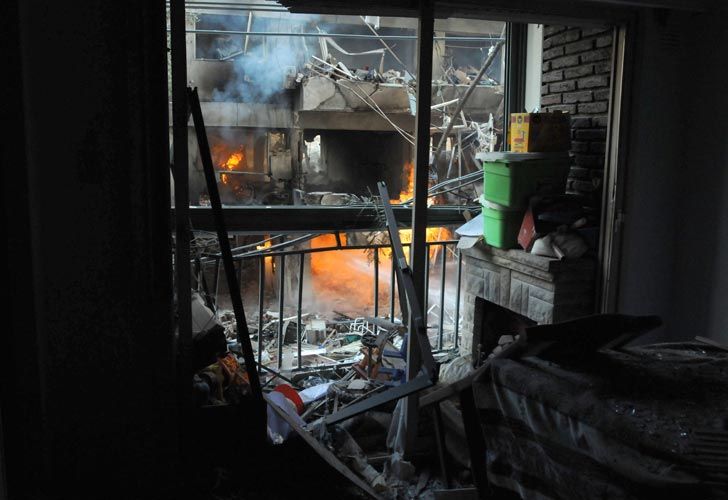 Fotos | La dramática explosión en un edificio de Rosario
