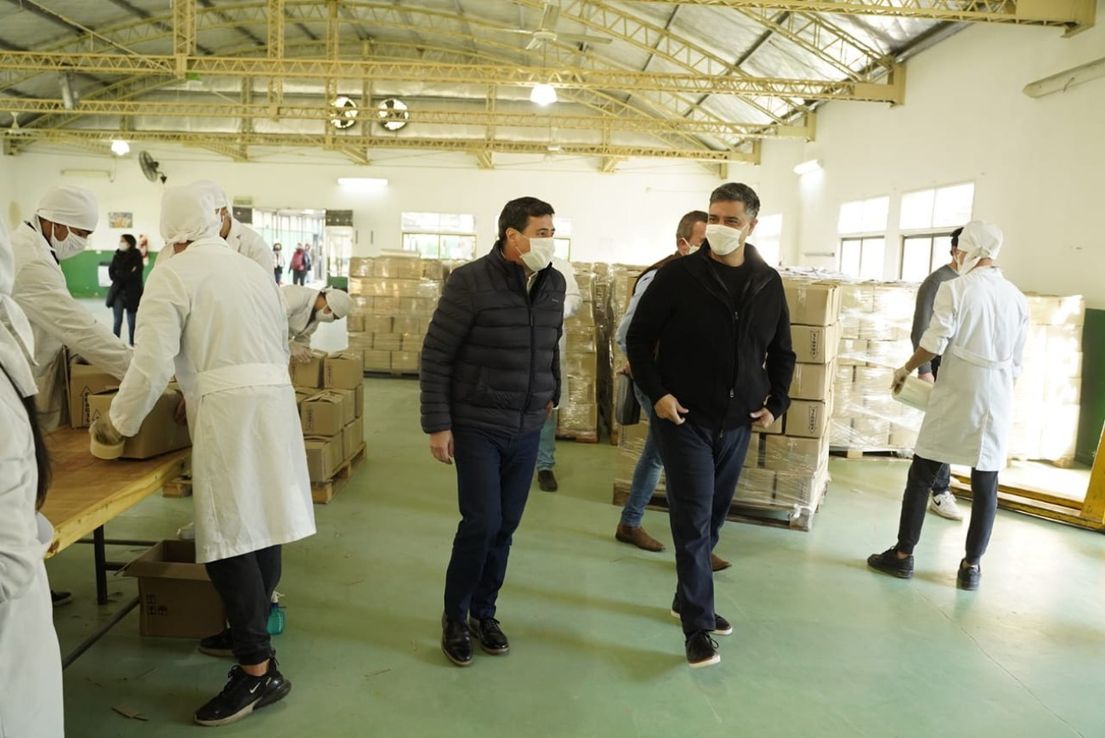 Jorge Macri y Daniel Arroyo visitaron el Centro Logístico de Asistencia Alimentaria
