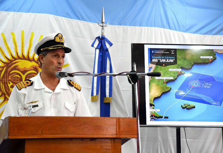 Intentan determinar si uno de los contactos detectados es el ARA San Juan
