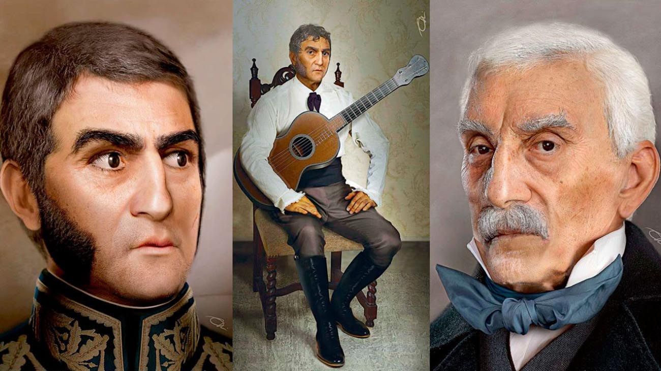 El general San Martín, libertador y guitarrista