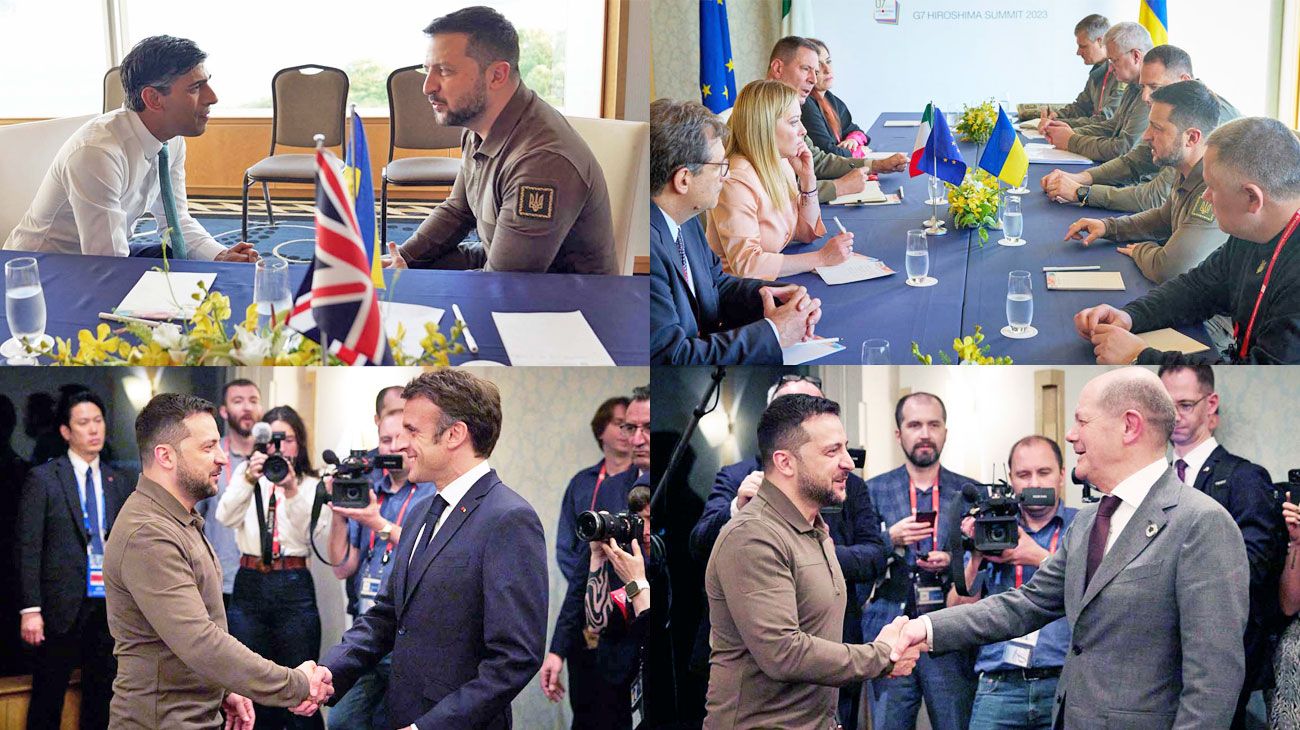 Zelenski se reunió con los líderes del G7