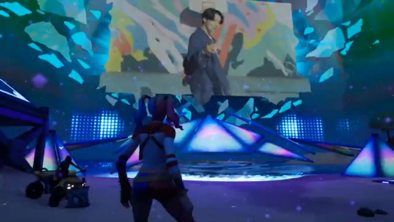Así es la Party Royal de BTS en Fortnite