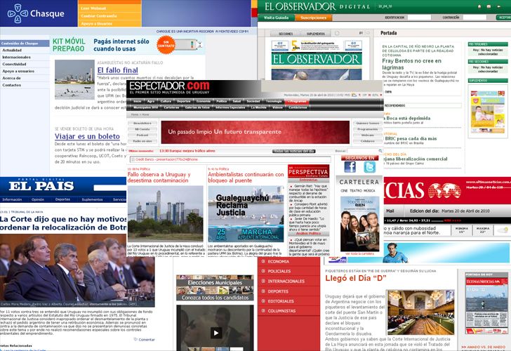 Qué dicen los medios uruguayos sobre el fallo de La Haya