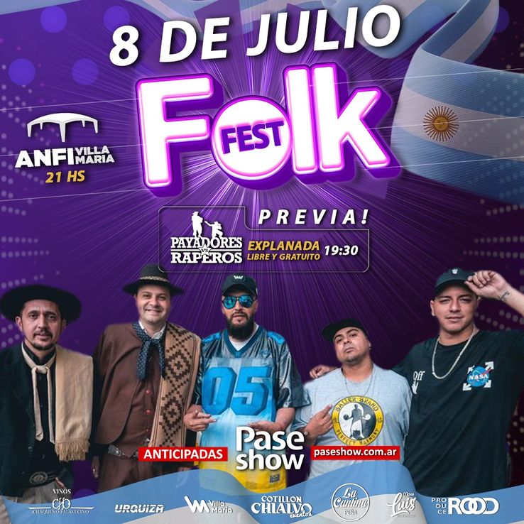 Villa María lanza la primera edición del festival Folk Fest