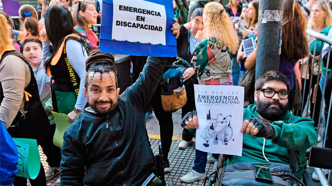 La oposición buscará este miércoles aprobar la ley de Emergencia en Discapacidad