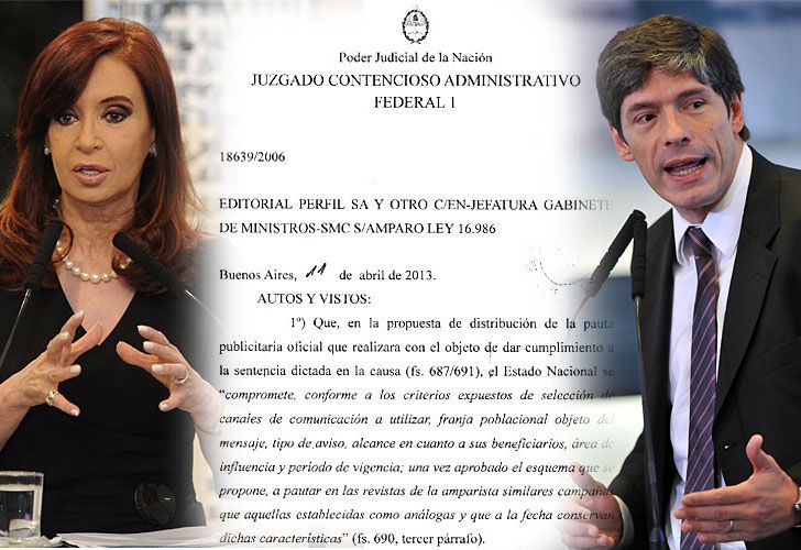 La Justicia exigió al Gobierno informar periódicamente sobre la pauta a Perfil