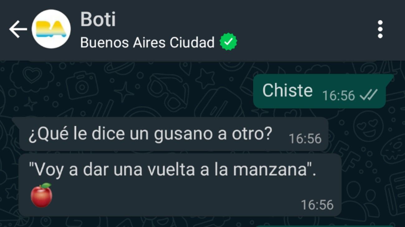 Furor por los chistes de Boti, el chatbot de Whatsapp de la Ciudad