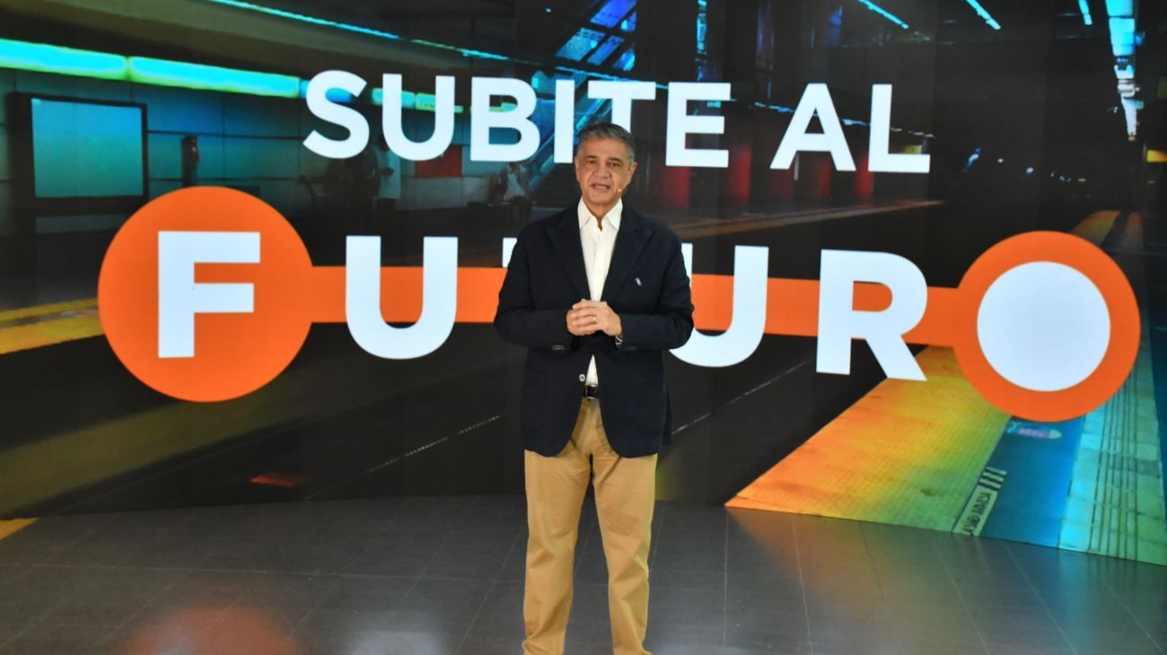 Con un dardo para el gobierno de Milei, Jorge Macri anunció la construcción de la nueva línea F de subte
