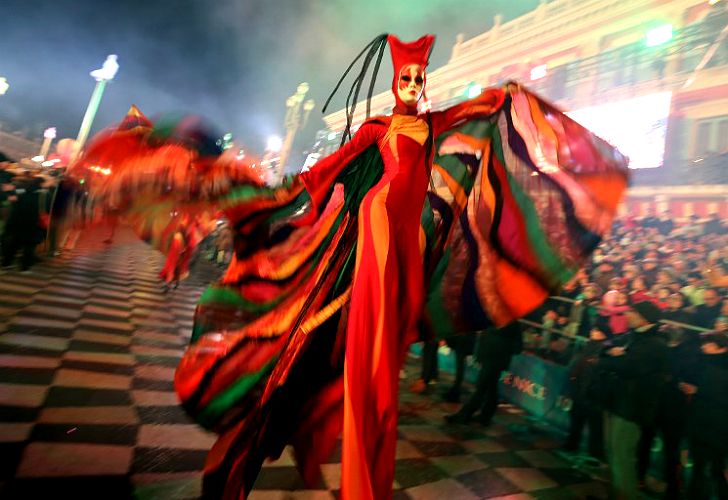 Las mejores imágenes del extravagante Carnaval de Niza