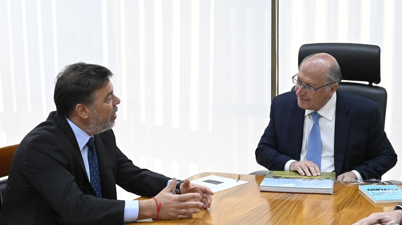 Brasilia: el vicepresidente Geraldo Alckmin recibió a Darío Werthein