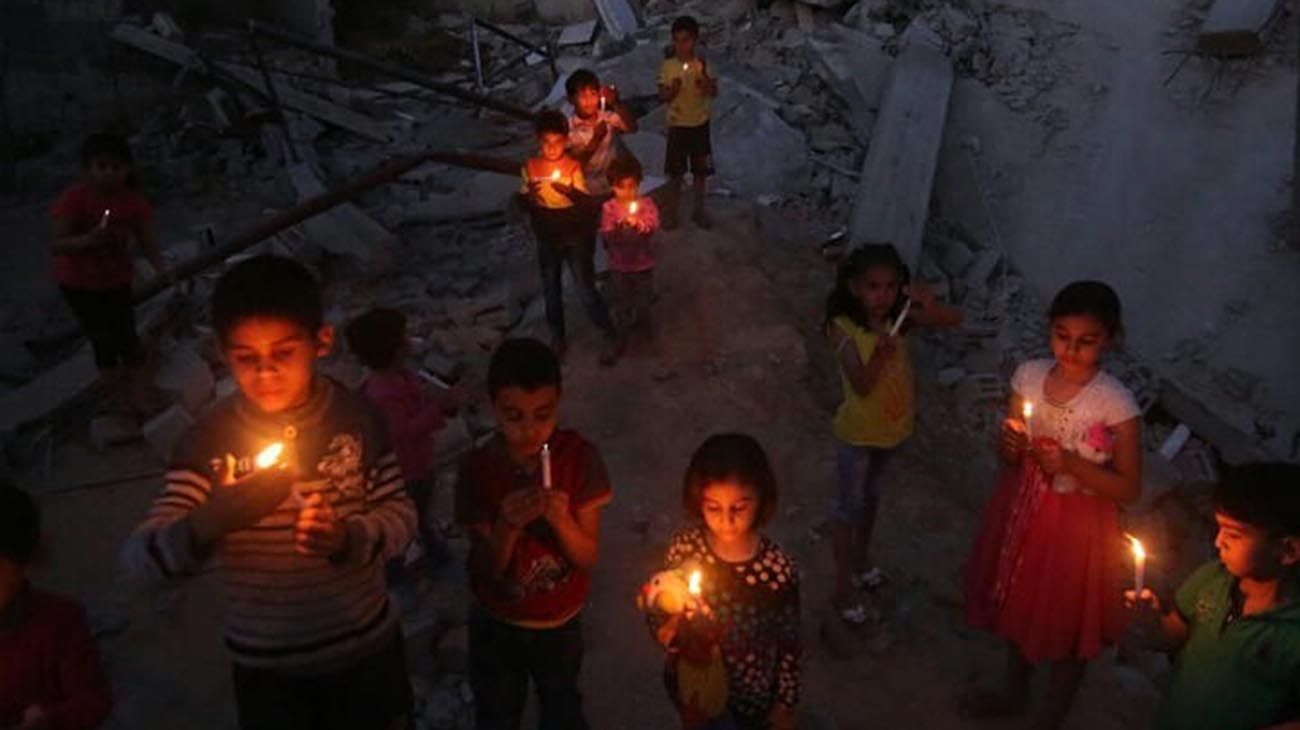 El 80% de la población de Gaza pasa la mayor parte de su vida sin luz