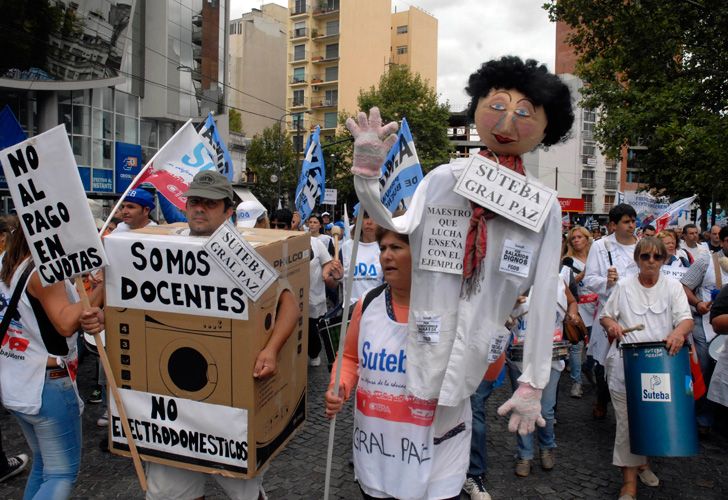 Baradel: "No aceptaremos descuentos ni conciliación"