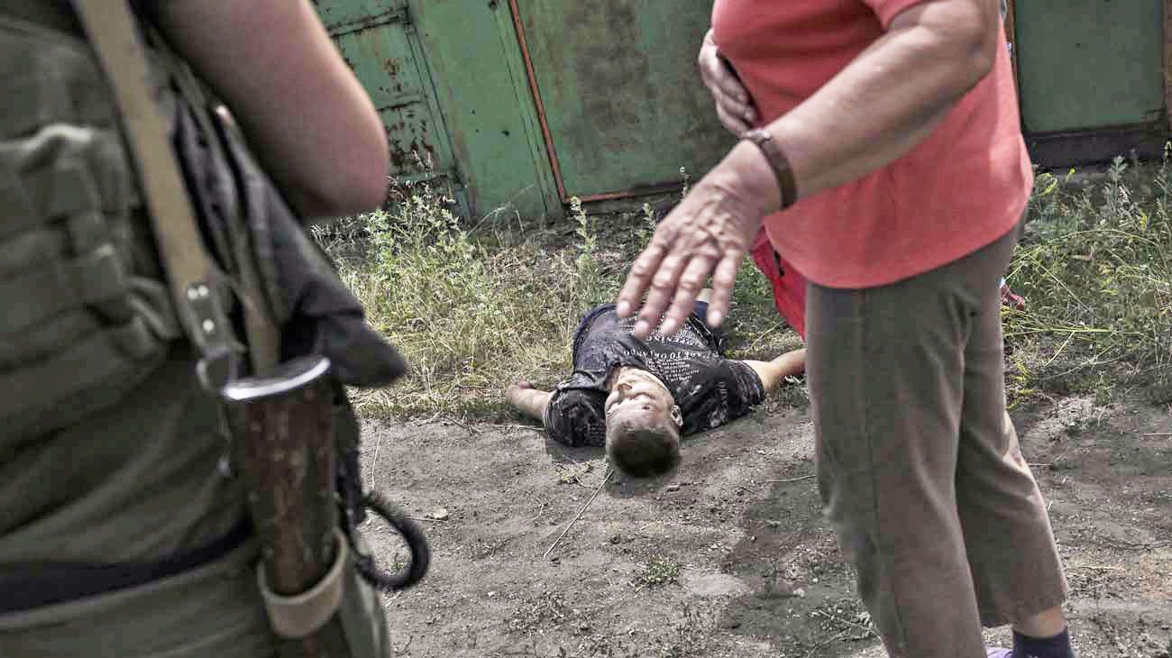 Destrucción y muerte en Lysychansk, en el Donbás