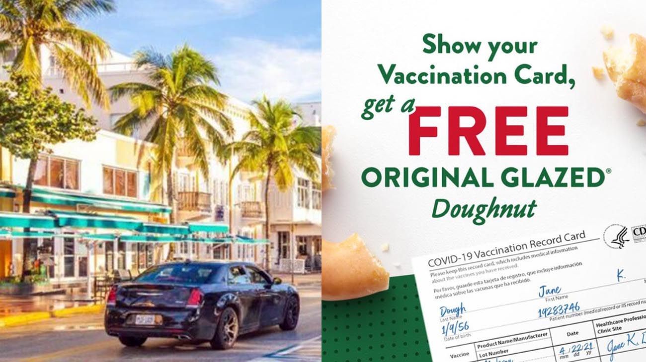 El auge de la vacunación en Miami: dosis para turistas, menores requisitos y donuts gratis