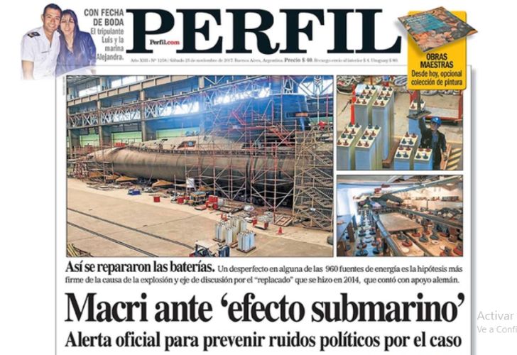 La tapa de diario Perfil de este sábado
