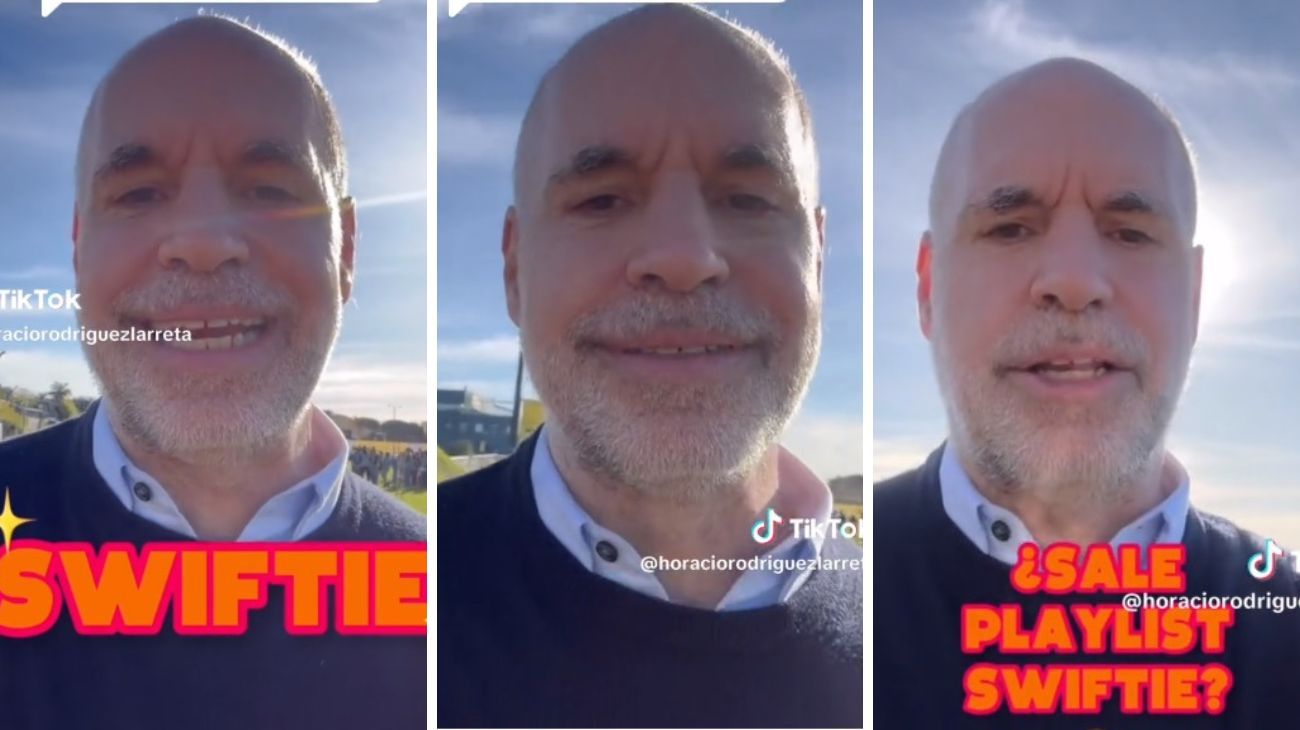 "Obvio que soy swiftie": Rodríguez Larreta se declaró fan de Taylor Swift en TikTok
