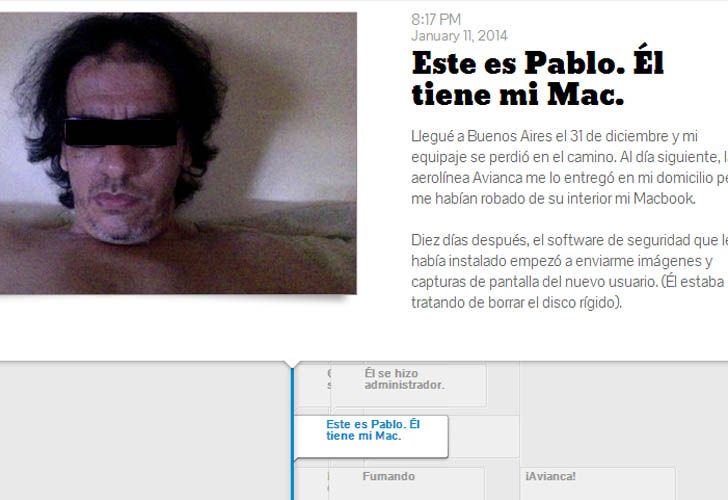 Le robaron la laptop y escrachó al ladrón en la web