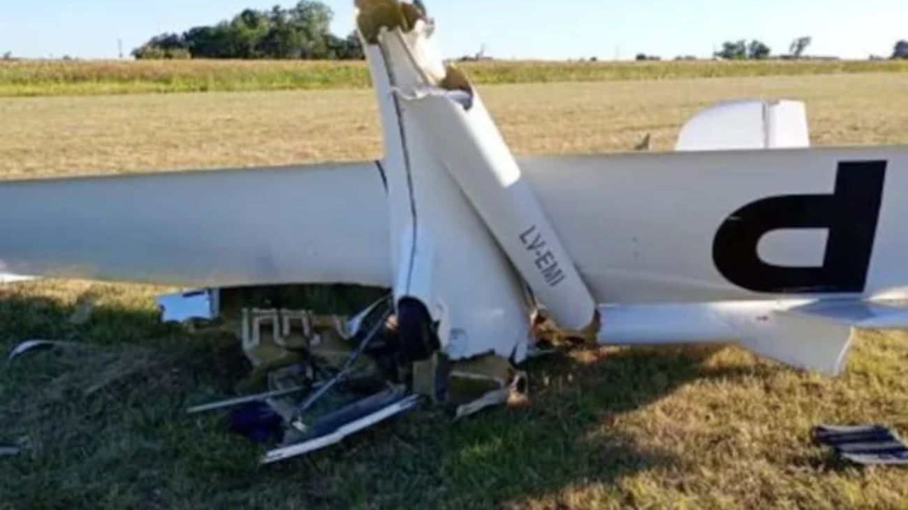 Se estrelló un planeador en Pergamino y murió el piloto
