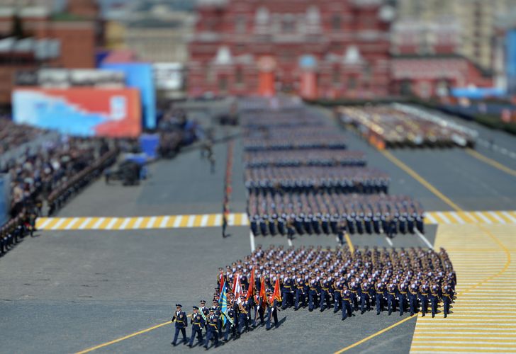 Putin desafió a Occidente con un imponente desfile