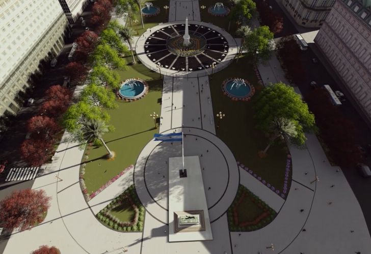Así se verá la nueva Plaza de Mayo
