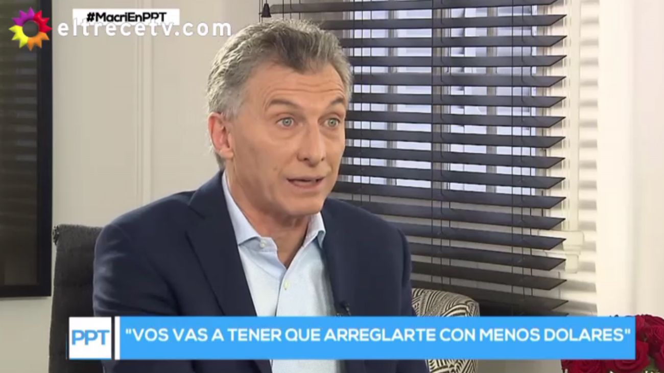 Macri: plan para bajar la inflación "fracasó" porque los aumentos impactaron más