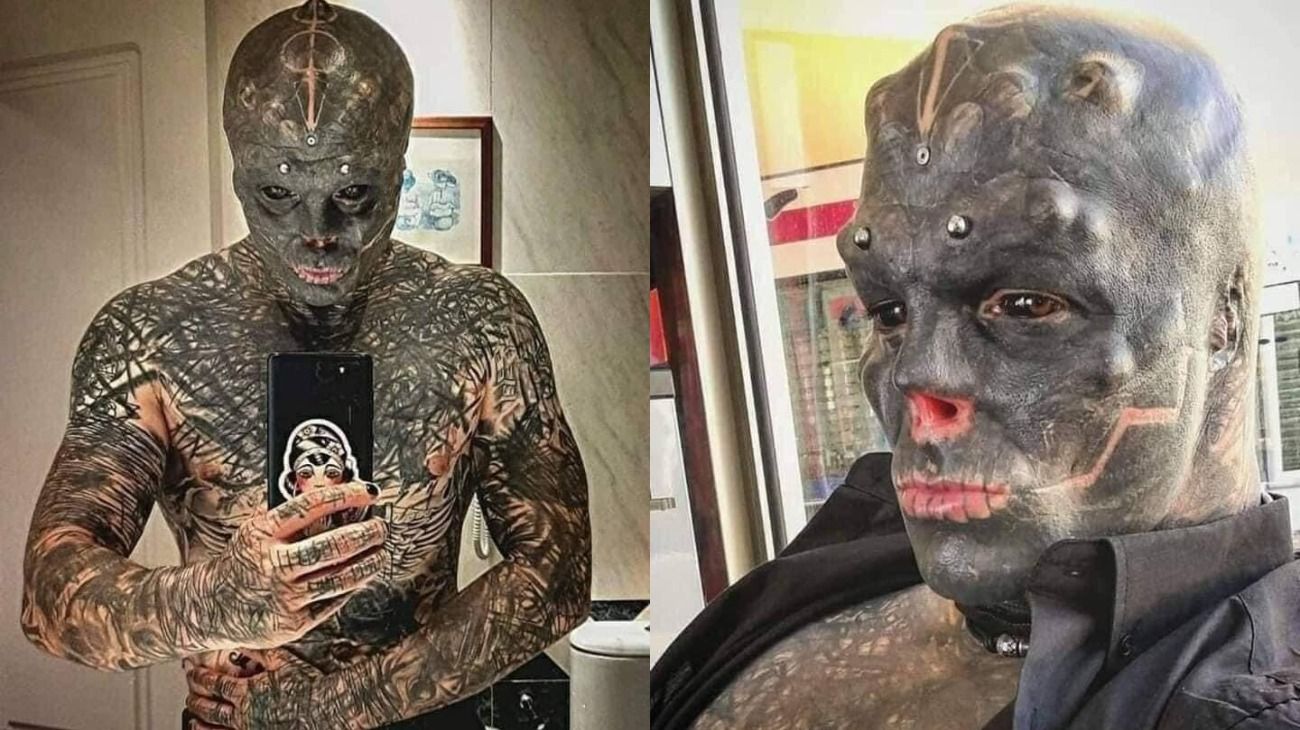 El hombre que busca ser un alien: se mutiló labios, orejas, nariz y ahora se amputará una pierna