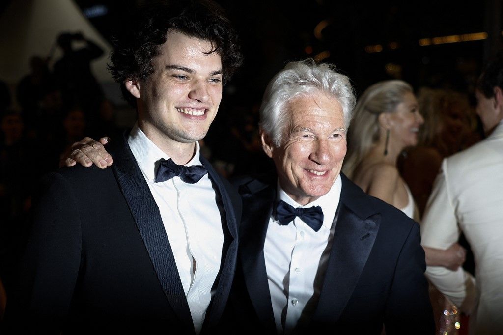 Richard Gere llevó a Homer, su hijo mayor, al Festival de Cannes