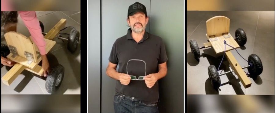 Lejos del chanchogate, Federico Álvarez Castillo cumple cuarentena en el taller de su casa