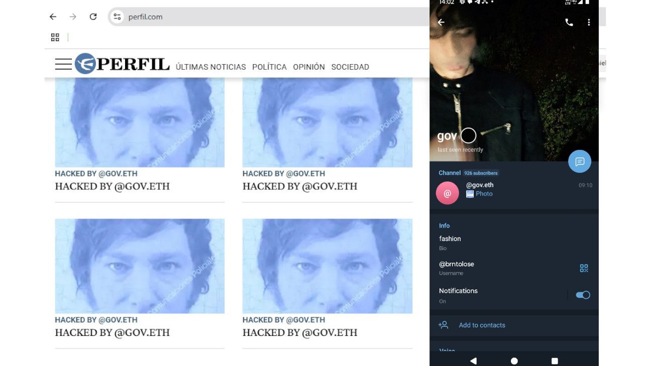 Cómo se gestó el hackeo a Perfil.com y quién es @gov.eth