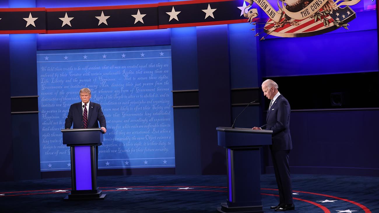 El "payaso" Trump y el "nada inteligente" Biden: un debate lleno de ataques personales
