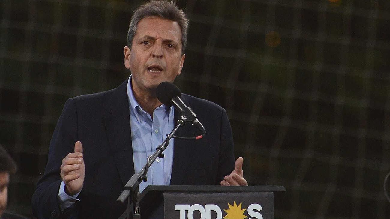 Sergio Massa, en el acto de Merlo: "Digámosle sí al trabajo y al crecimiento"