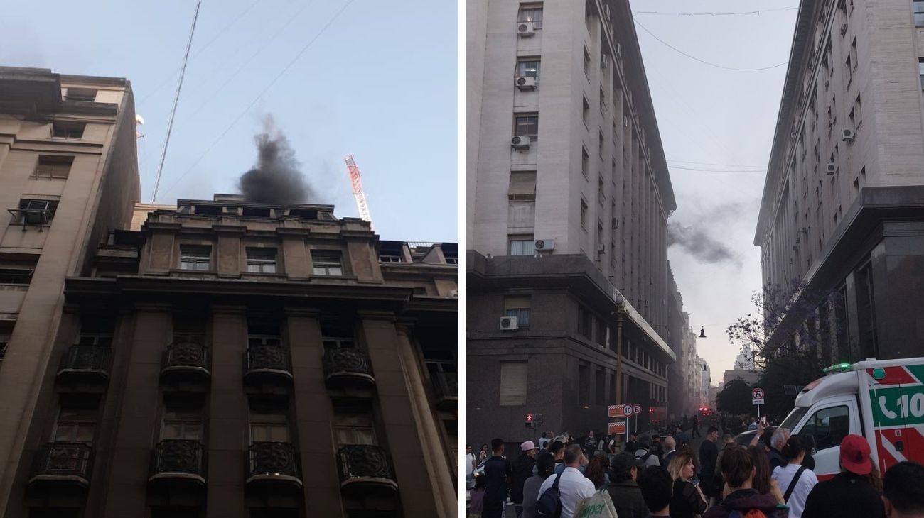 Incendio en el Ministerio de Economía: no hubo víctimas y los empleados se autoevacuaron