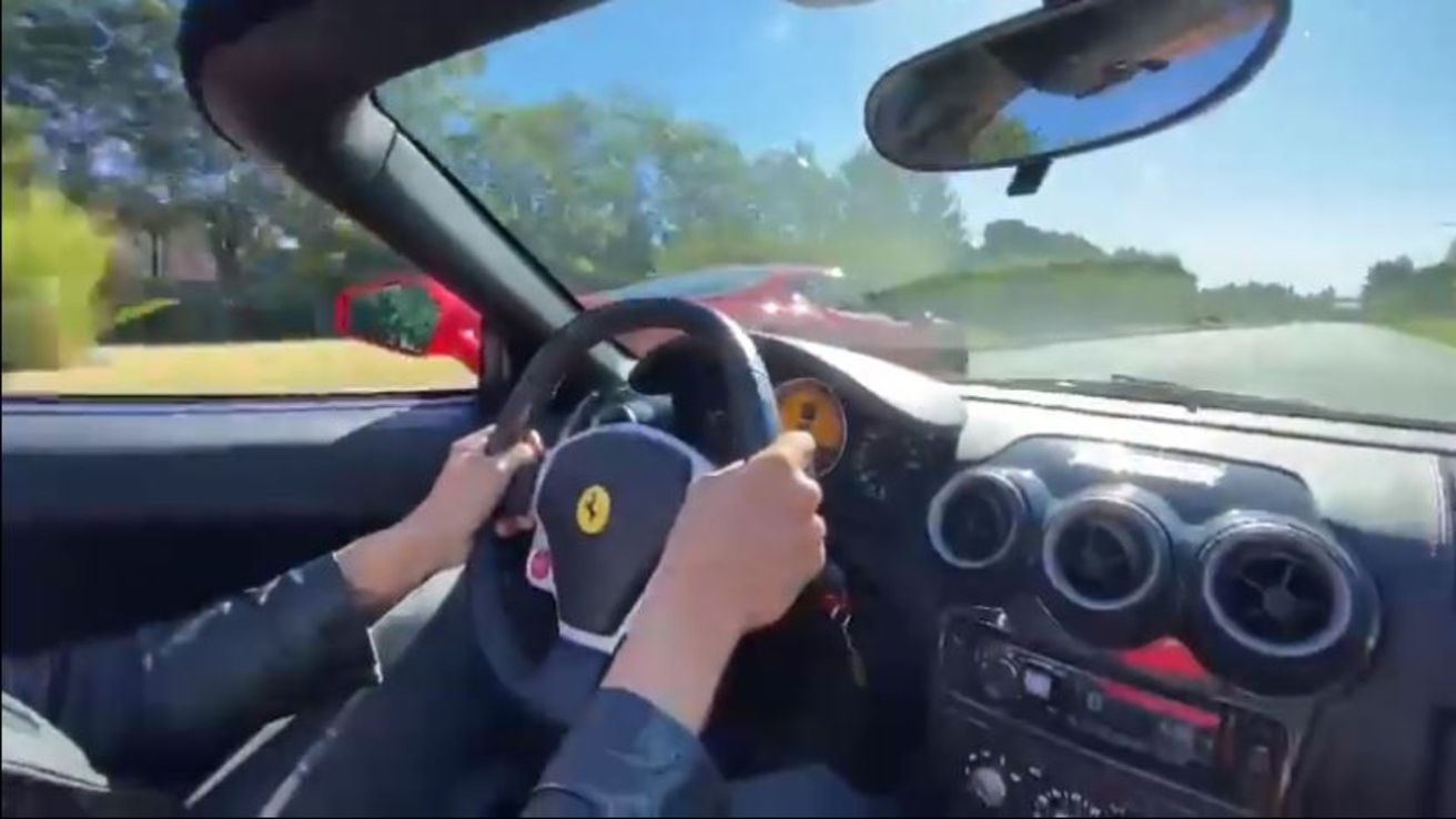 Nordelta: cuatro hombres se filmaron corriendo picadas en dos Ferraris